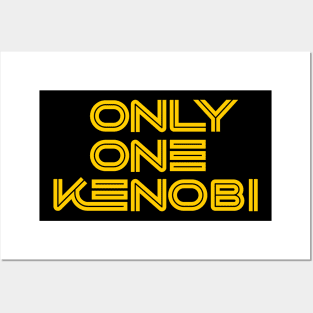 Only One Kenobi (Yellow) #01 Posters and Art